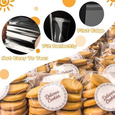 Clear Cellophane Treat Bags Self Sealing