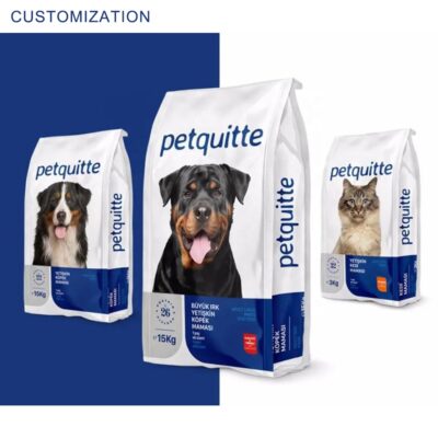 Pet food packaging bags